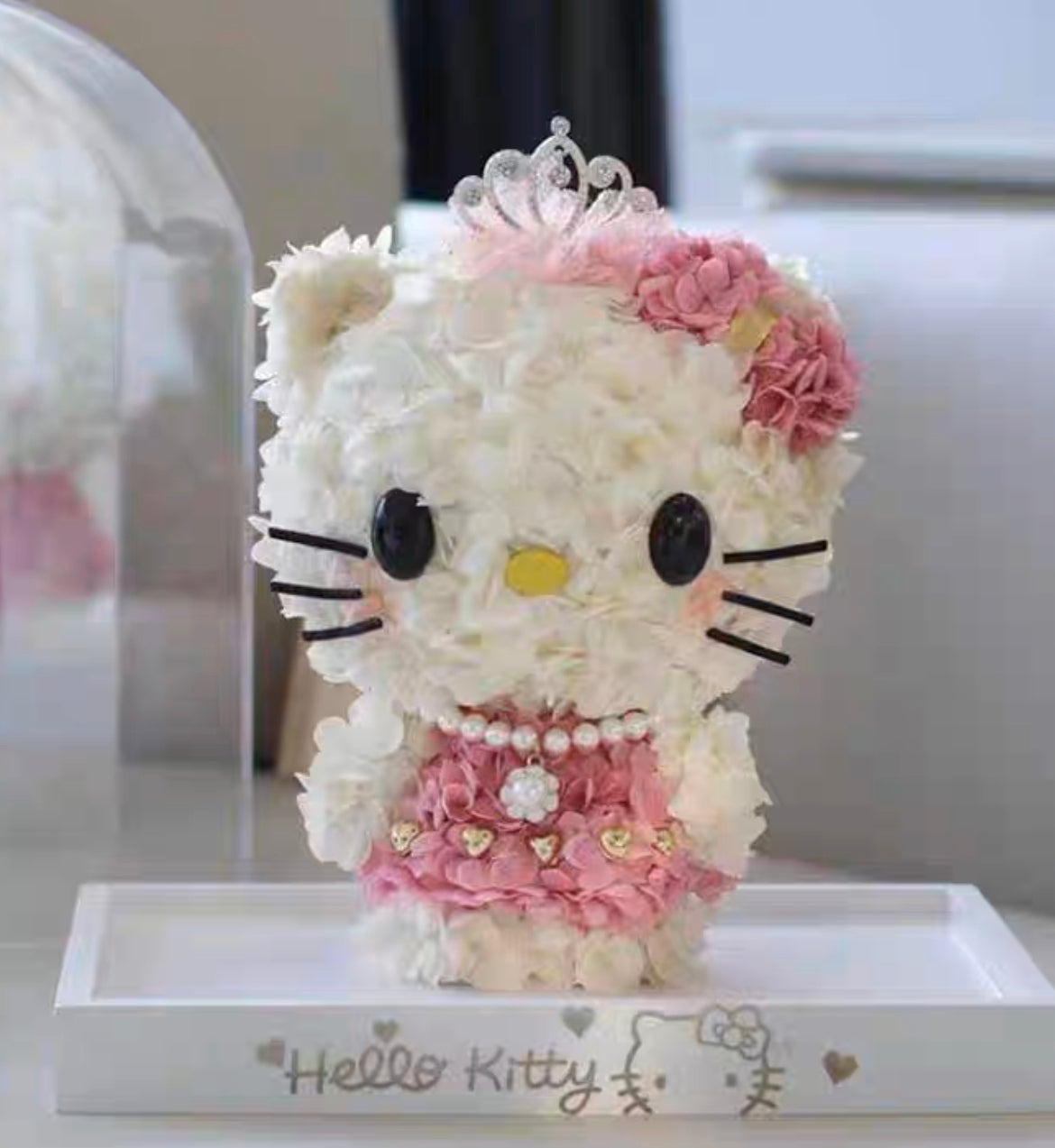 Hello Kitty 繡球永生花