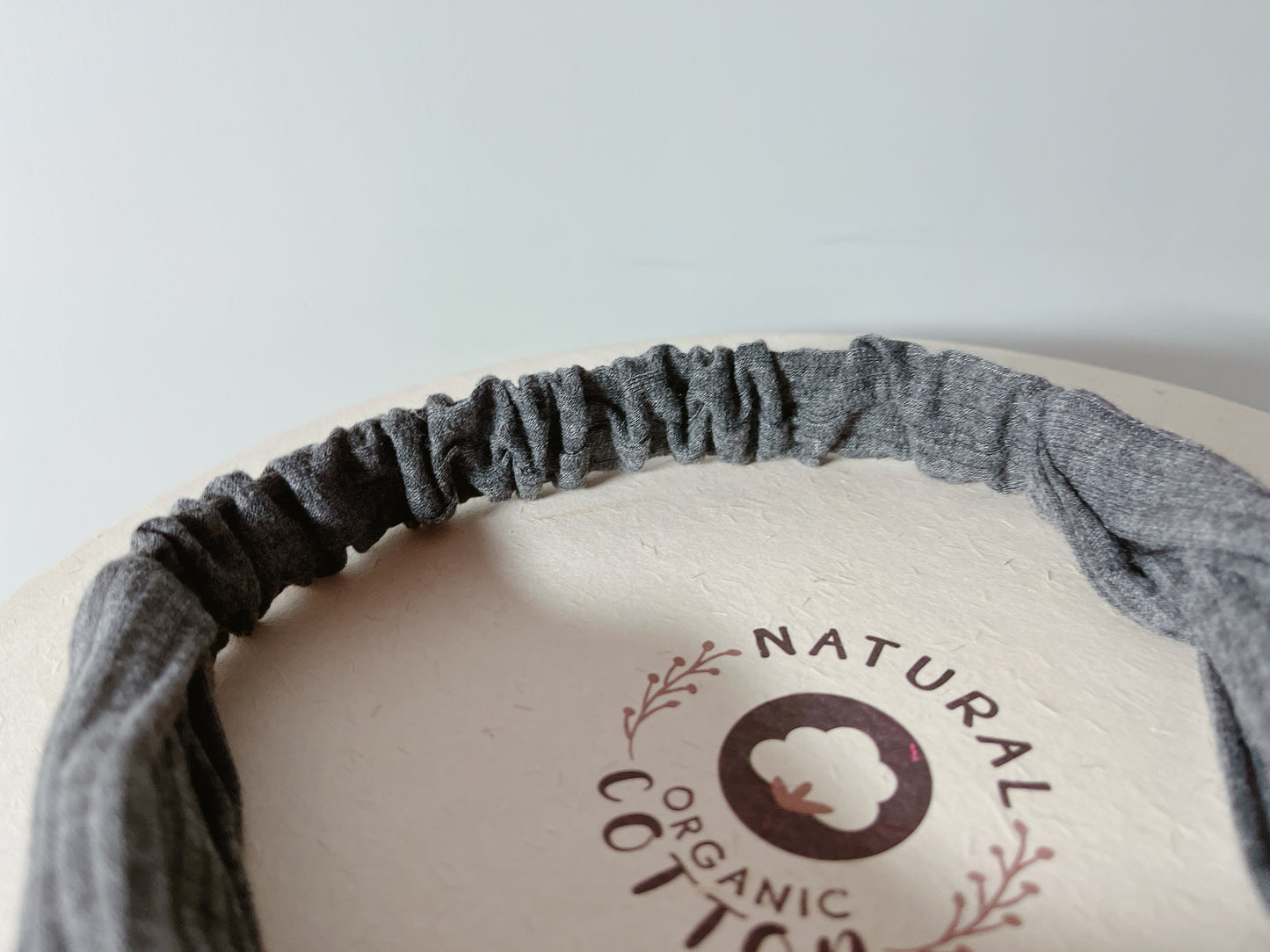 韓式人工髮帶 - 深灰色 (淨色)