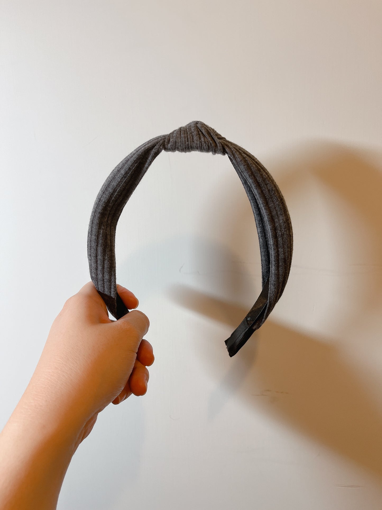 韓式人工髮箍- 淨色髮箍 (深灰色)