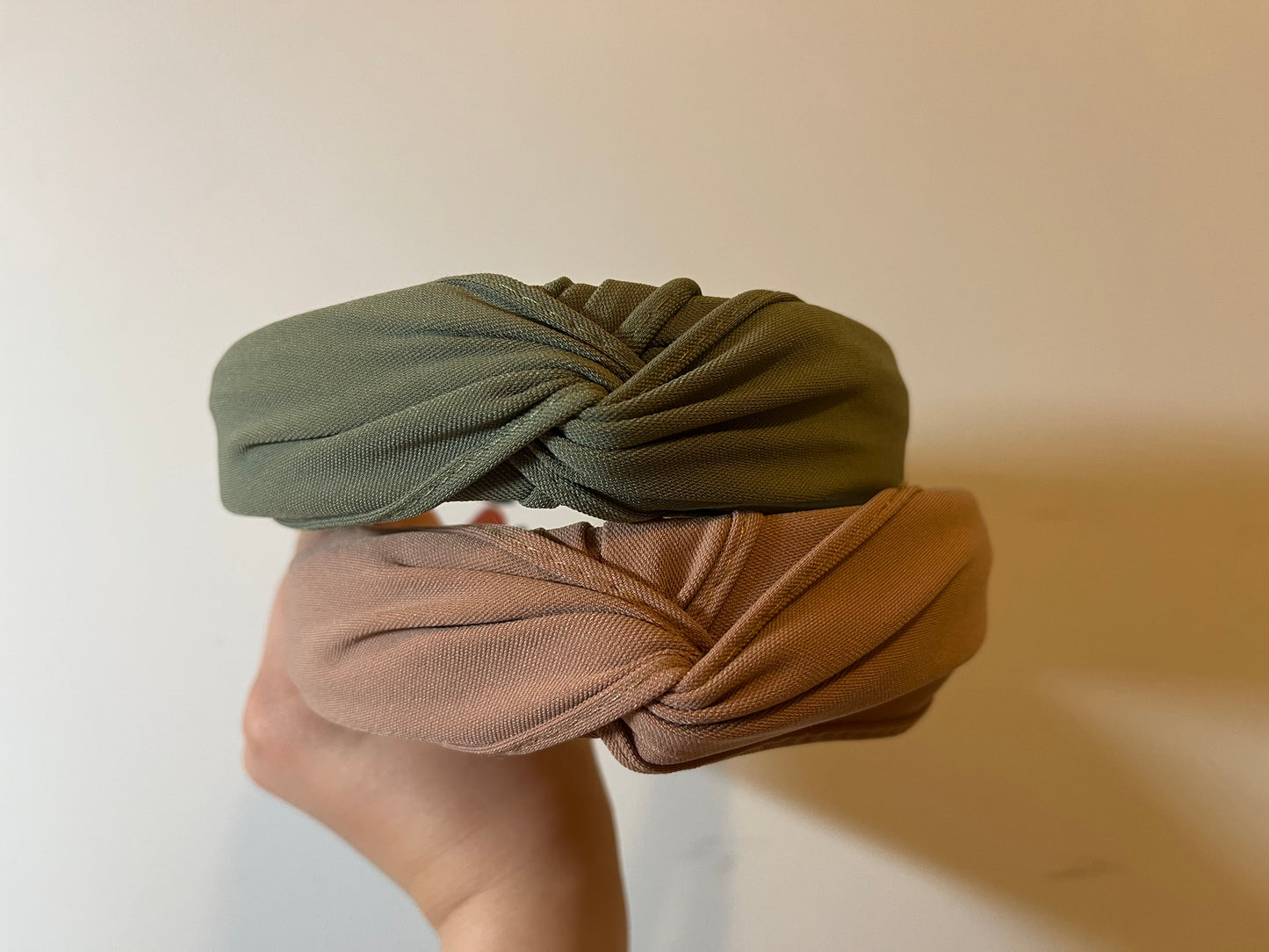 韓式人工髮箍 - 淨色(淡綠色)