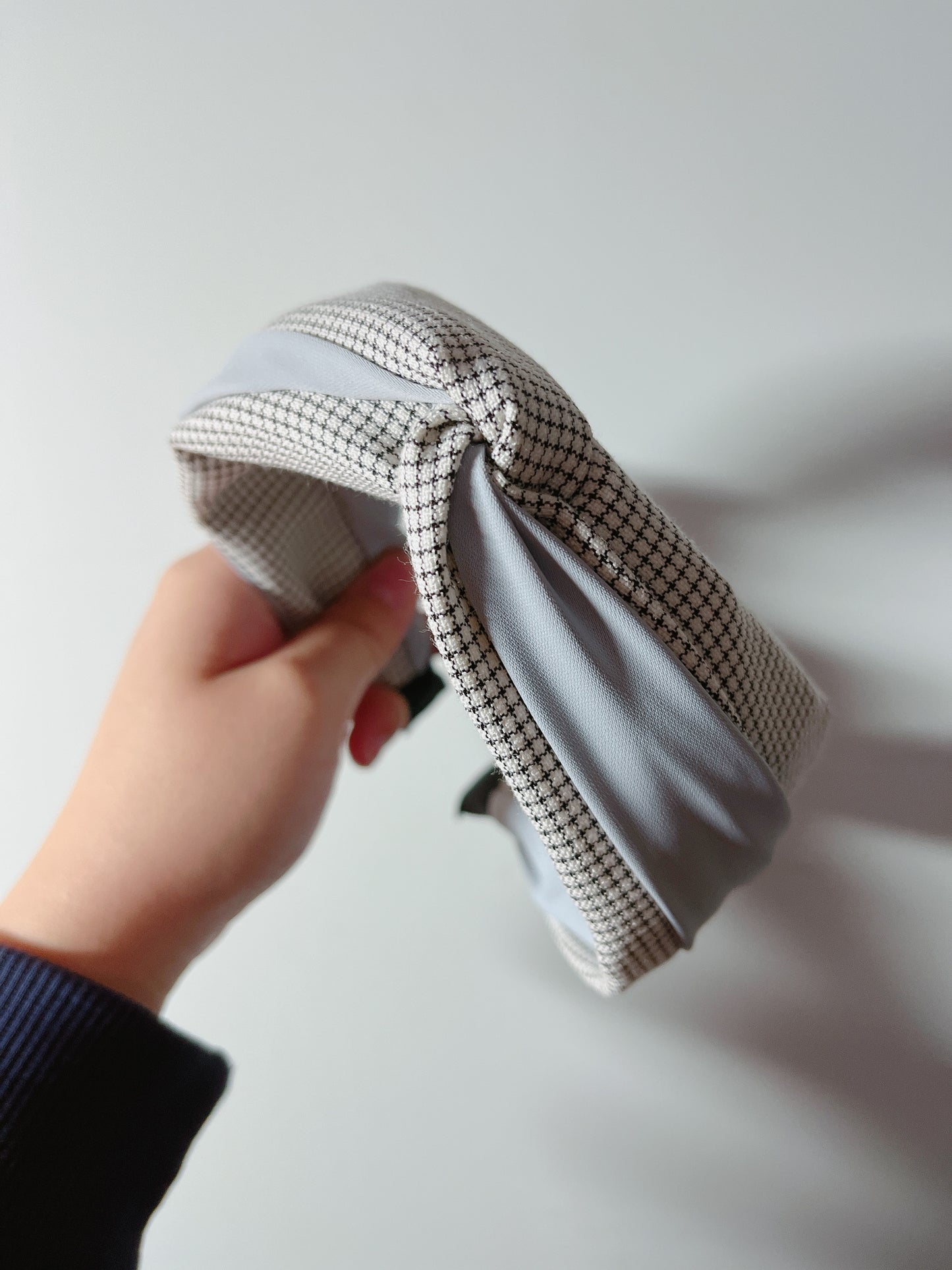 韓式人工髮箍 - 灰白色文青髮箍