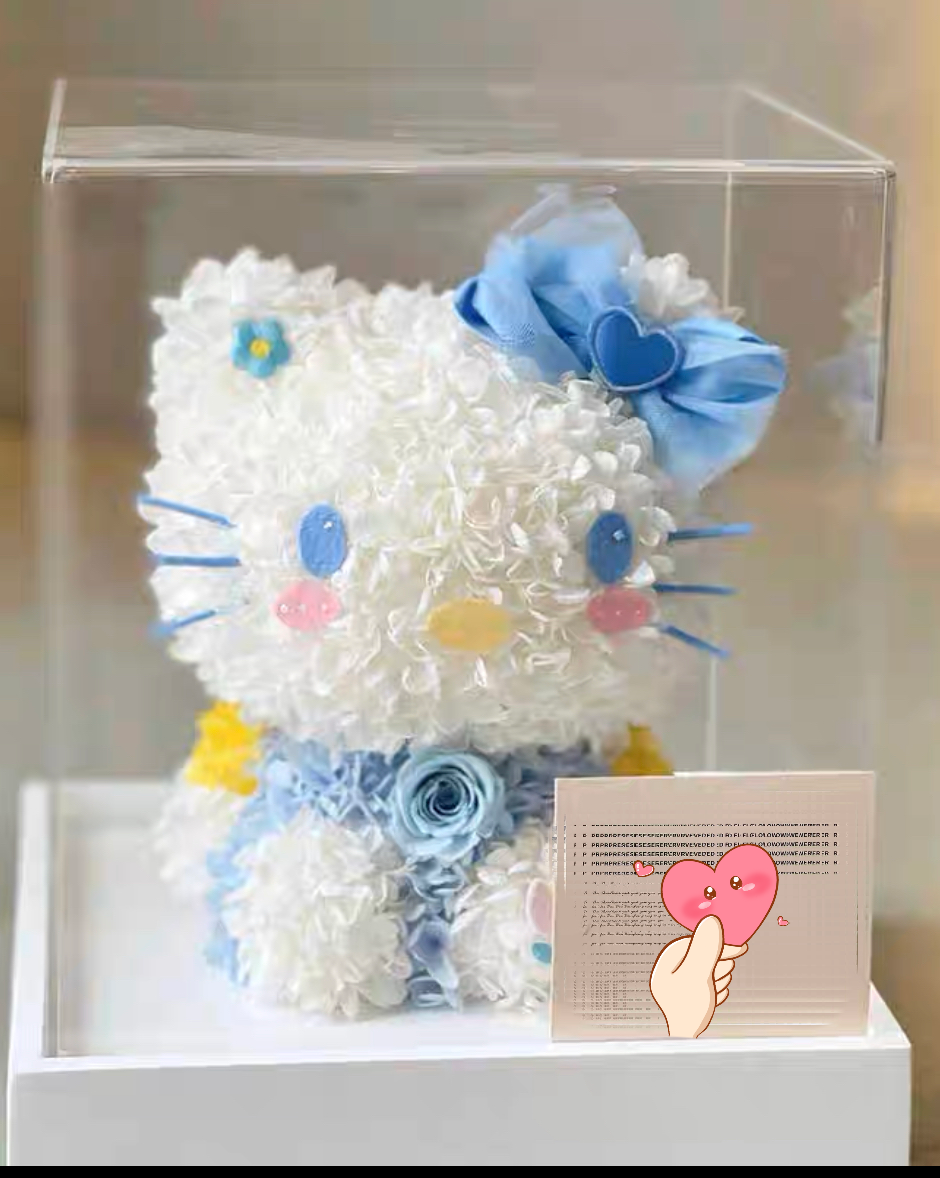 Hello Kitty 繡球永生花