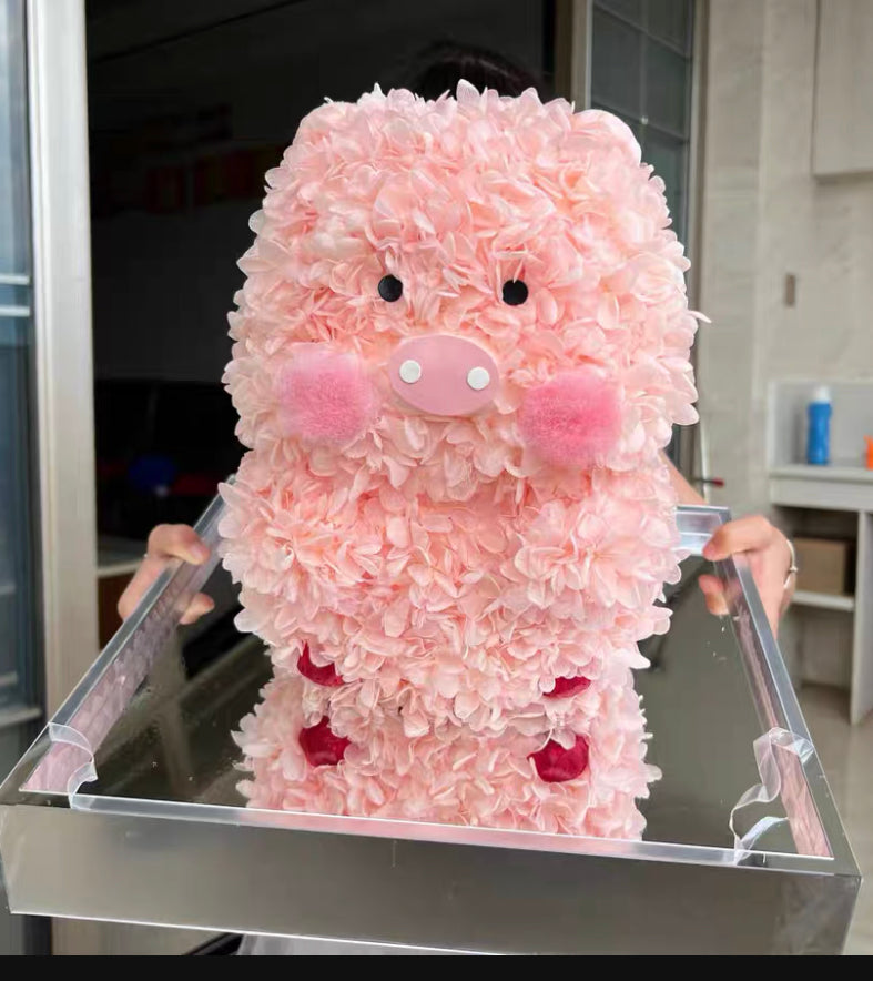 Lulu豬 繡球永生花