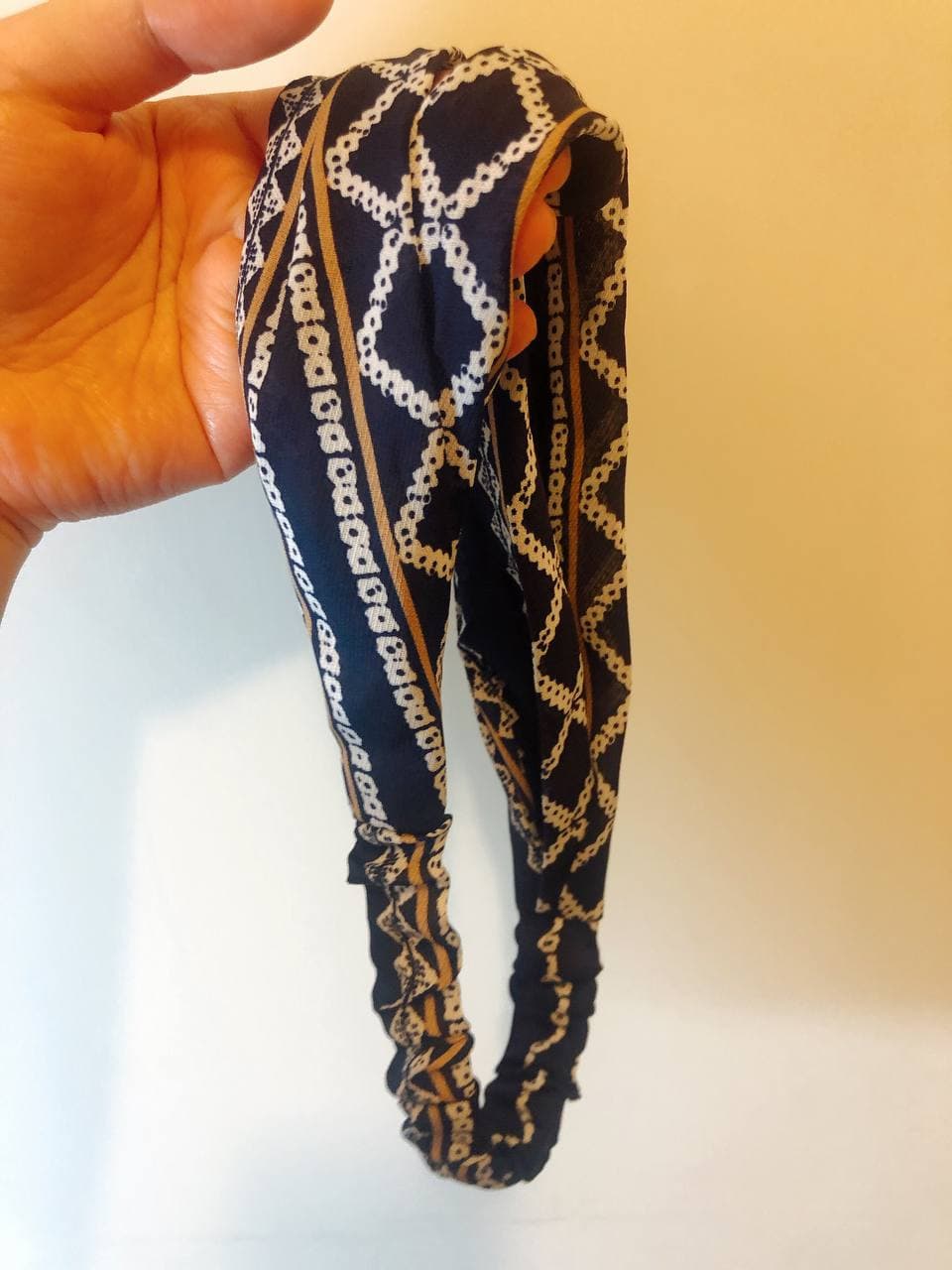 韓式人工髮帶 - 民族風(黑色)