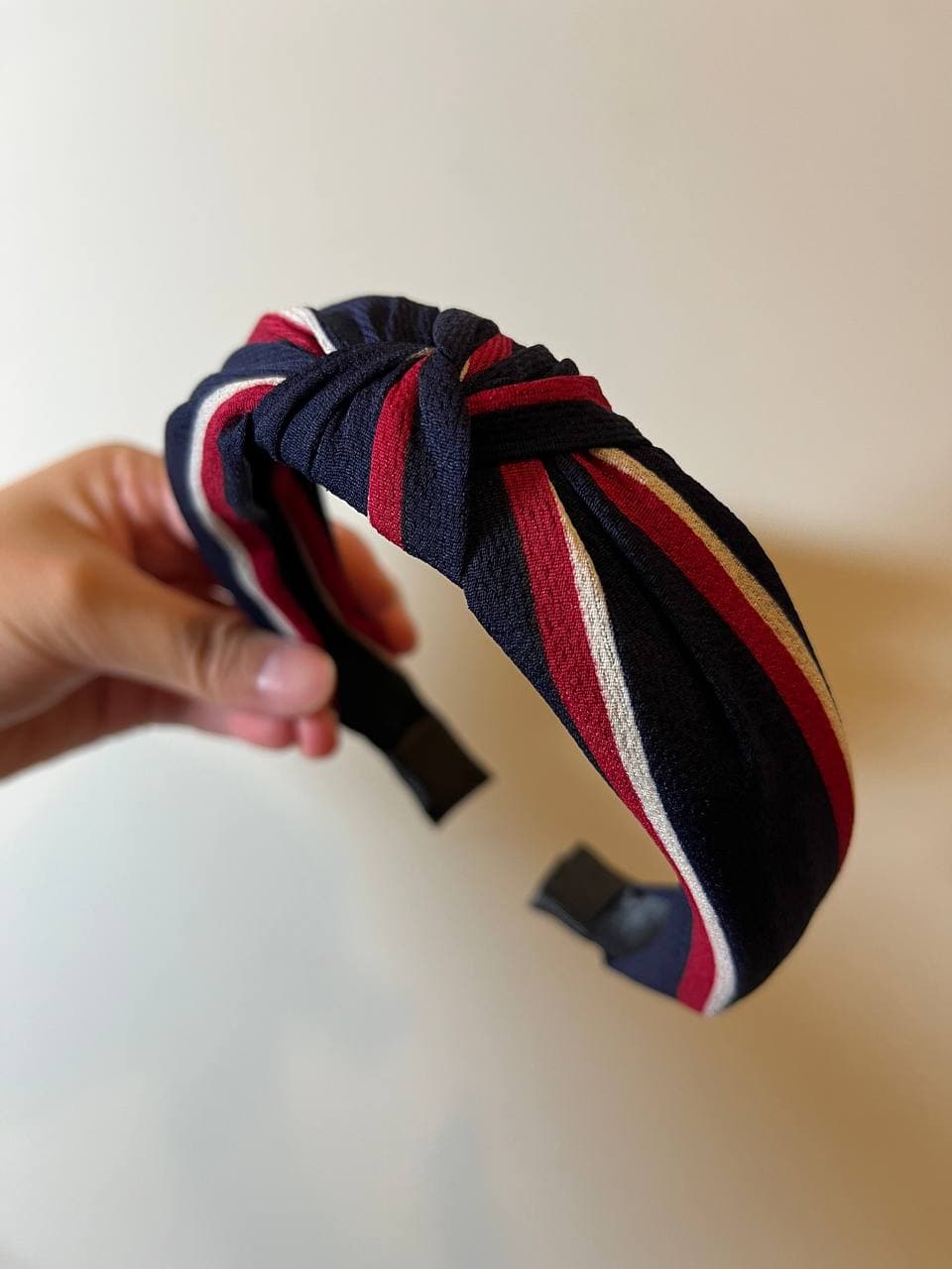 韓式人工髮箍- 藍白紅色髮箍