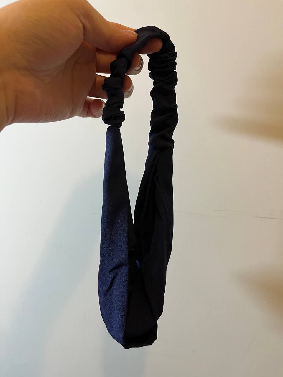 韓式人工髮帶 - 淨色(藍色)