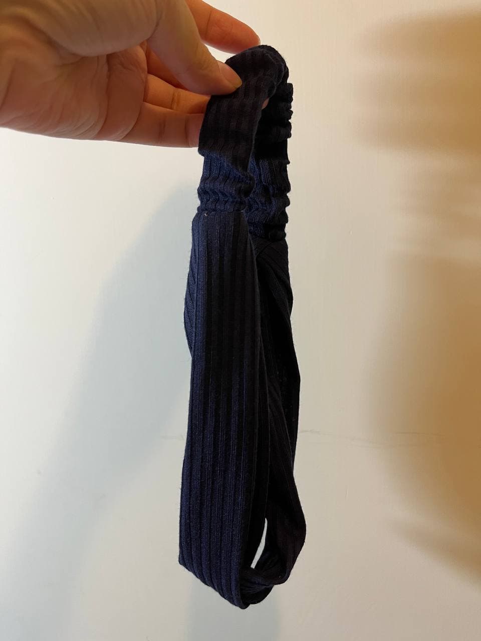 韓式人工髮帶 - 淨色(深藍色)