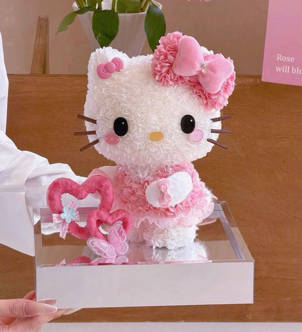 Hello Kitty 繡球永生花