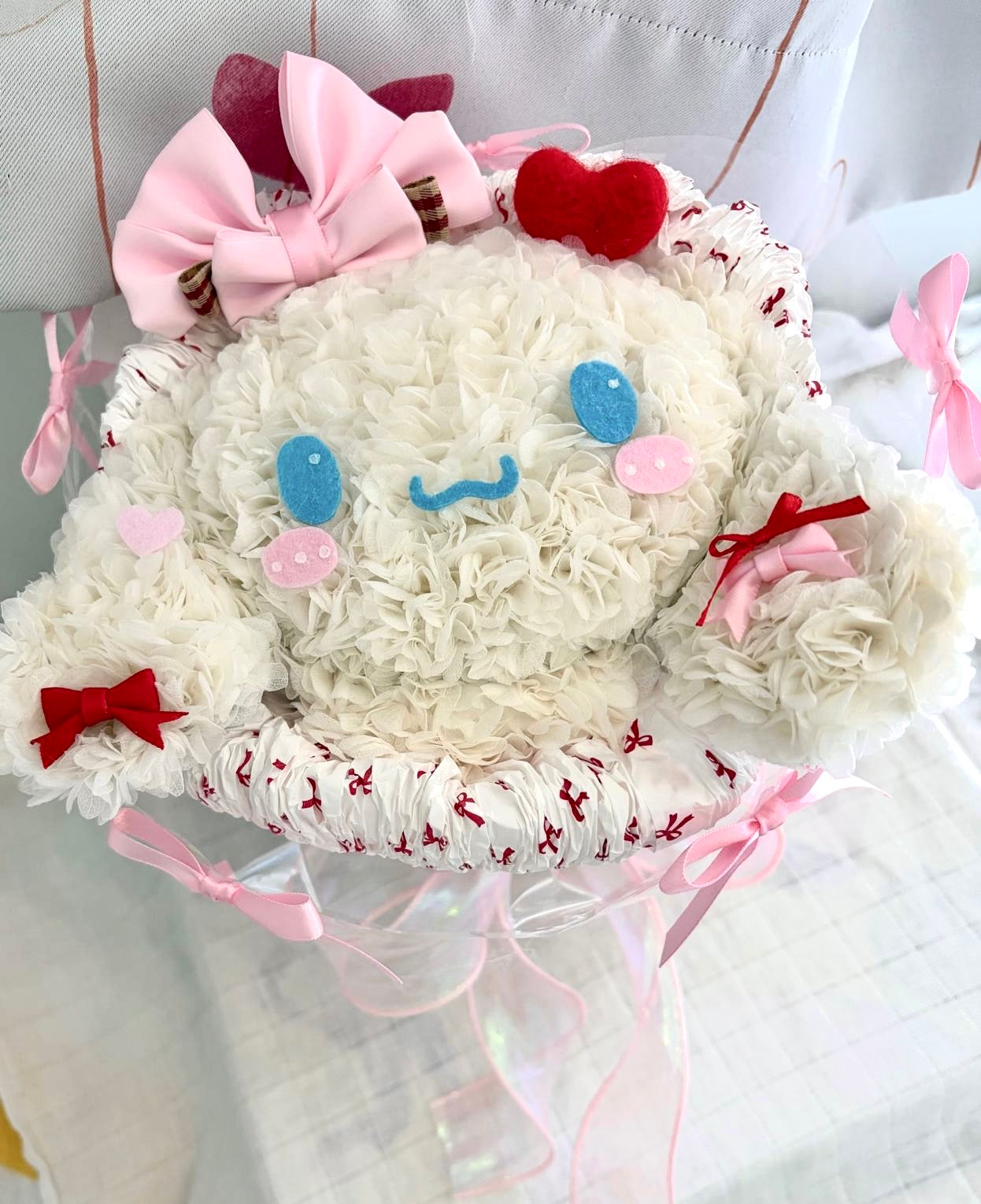 玉桂狗 繡球永生花花束