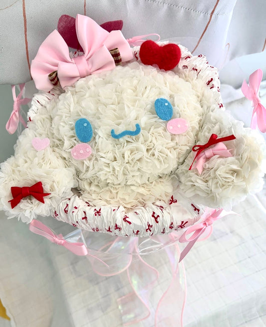 玉桂狗 繡球永生花花束