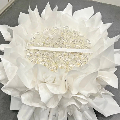 玫瑰永生花花束 (52朵）