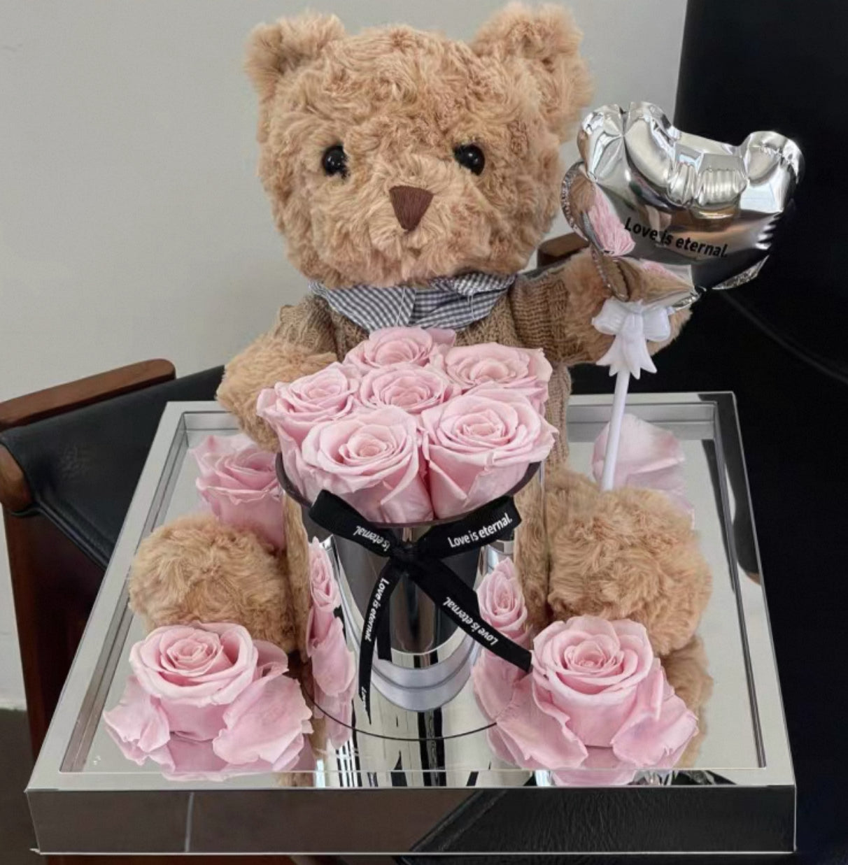 Teddy Bear 繡球永生花 (4色）