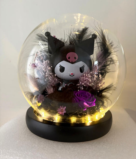 Kuromi永生花波波球擺設