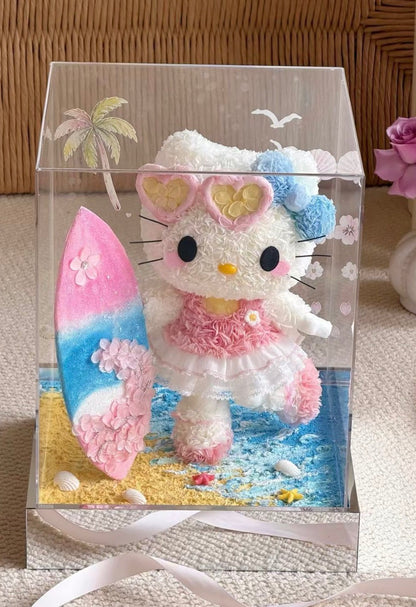 Hello Kitty 繡球永生花