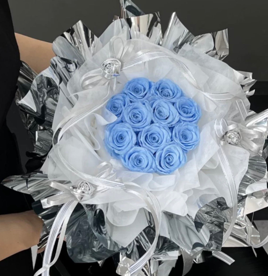 11支玫瑰永生花束