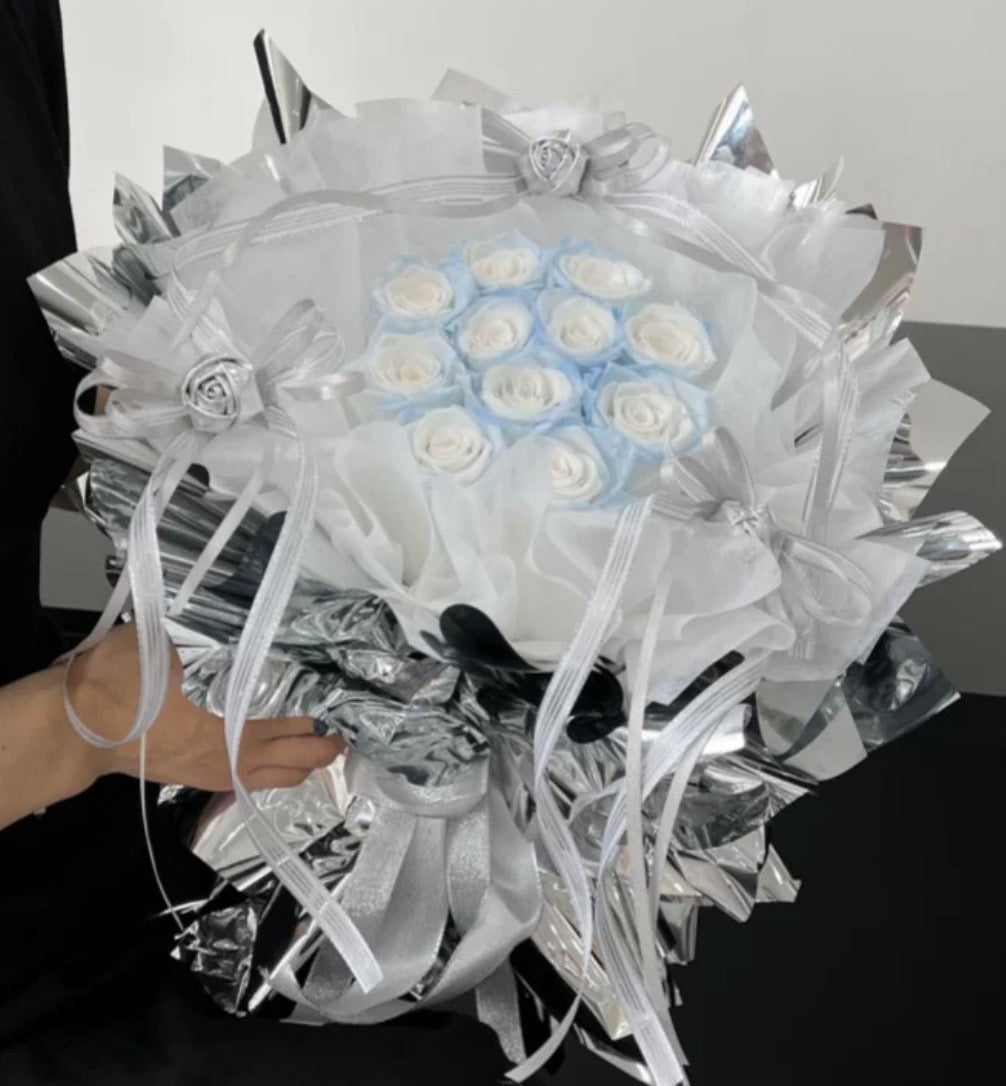 11支玫瑰永生花束