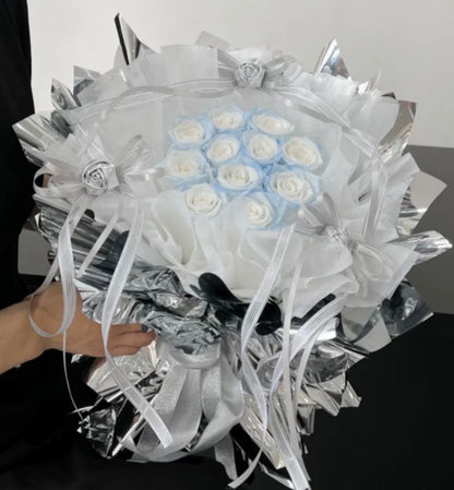11支玫瑰永生花束