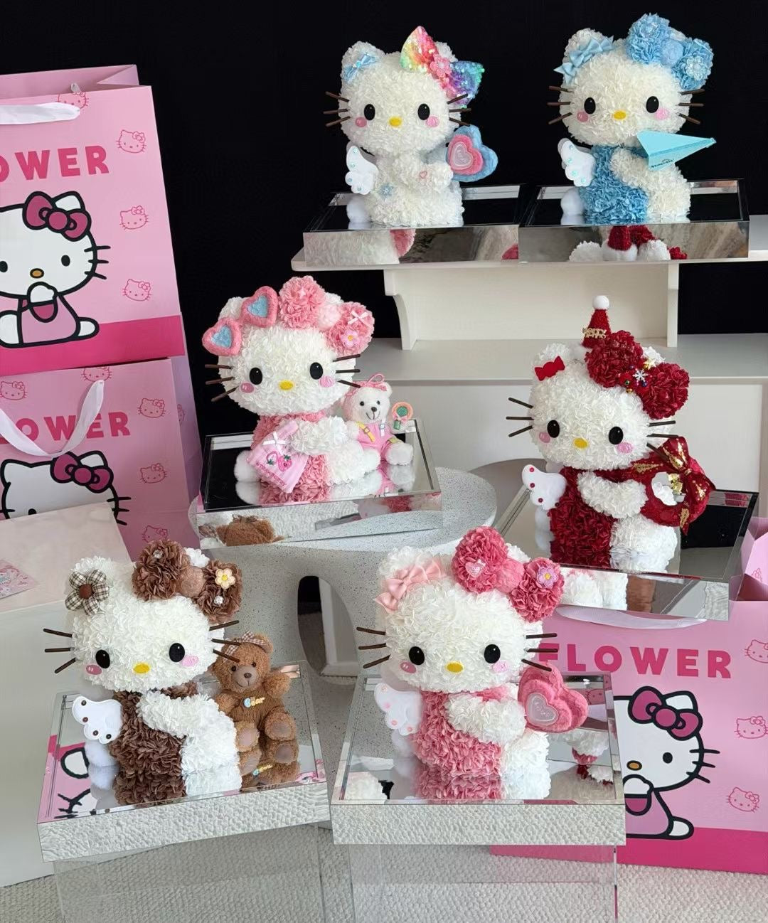 Hello Kitty 繡球永生花