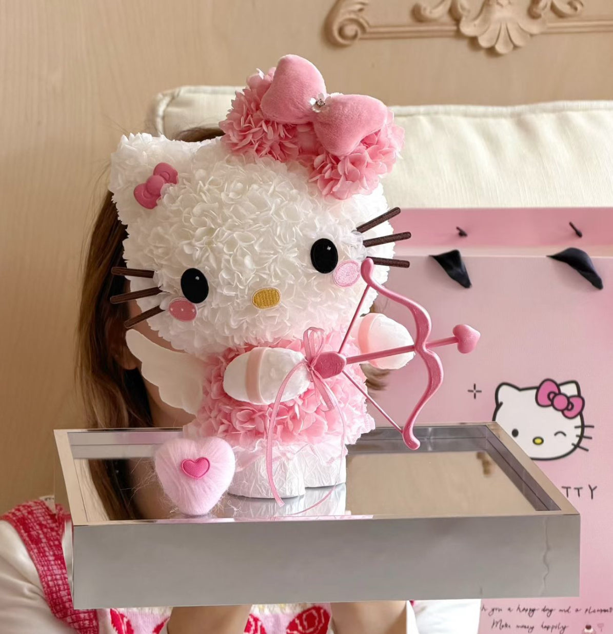 Hello Kitty 繡球永生花