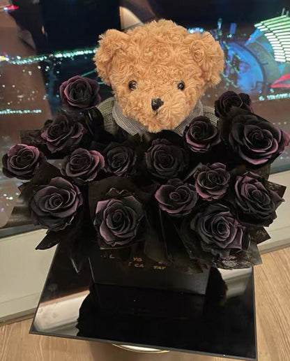 Teddy Bear 繡球永生花 (4色）