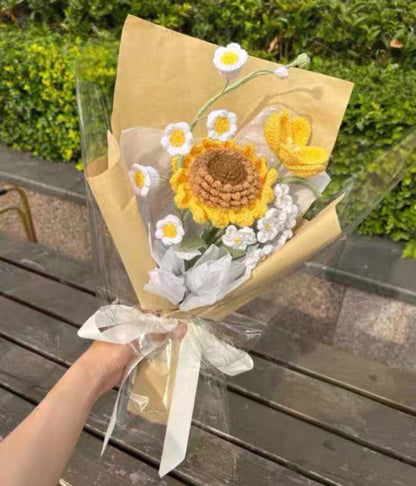 針織畢業花束