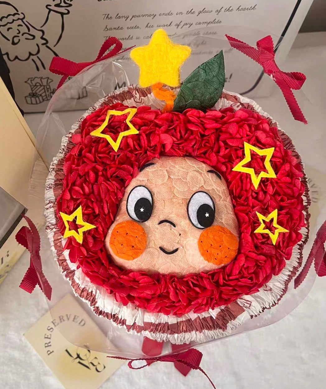 星星人 繡球永生花花束