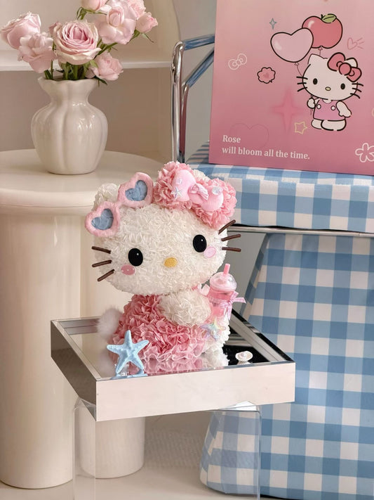 Hello Kitty 繡球永生花