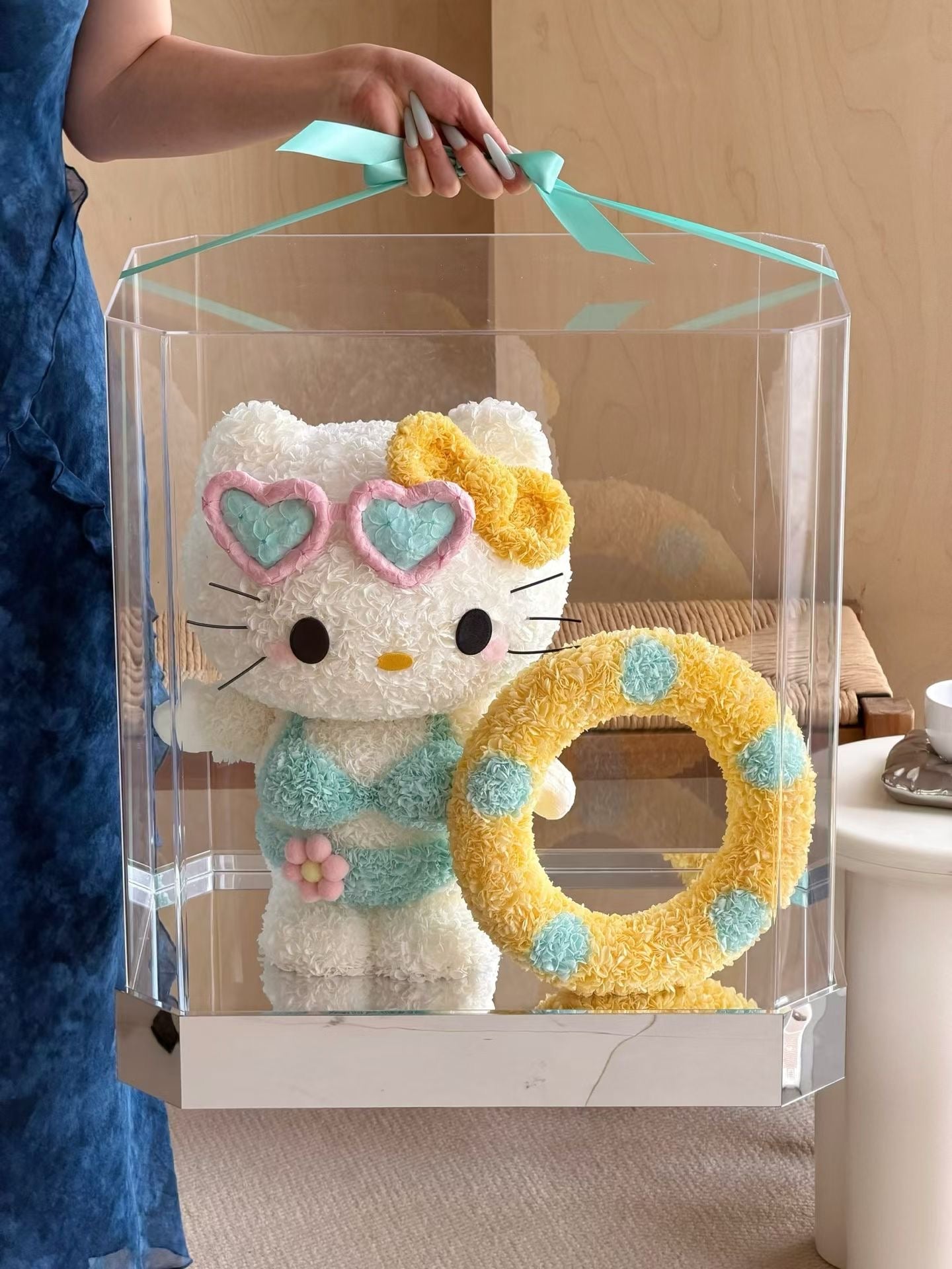 Hello Kitty 繡球永生花