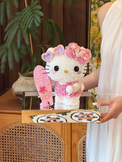 Hello Kitty 繡球永生花