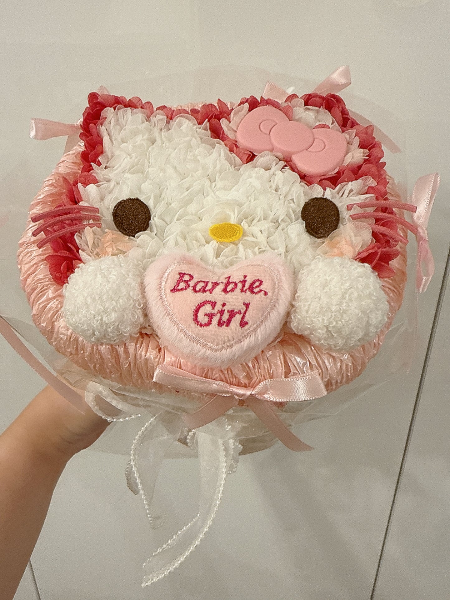 Hello Kitty 繡球永生花花束