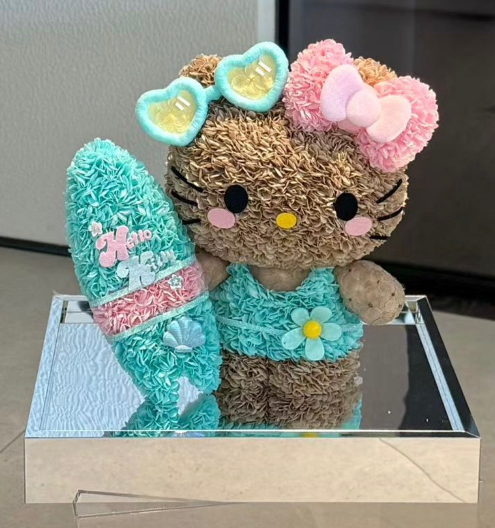 Hello Kitty 繡球永生花