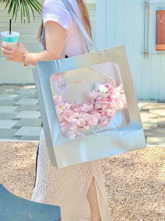 Hello Kitty 信封花盒繡球永生花