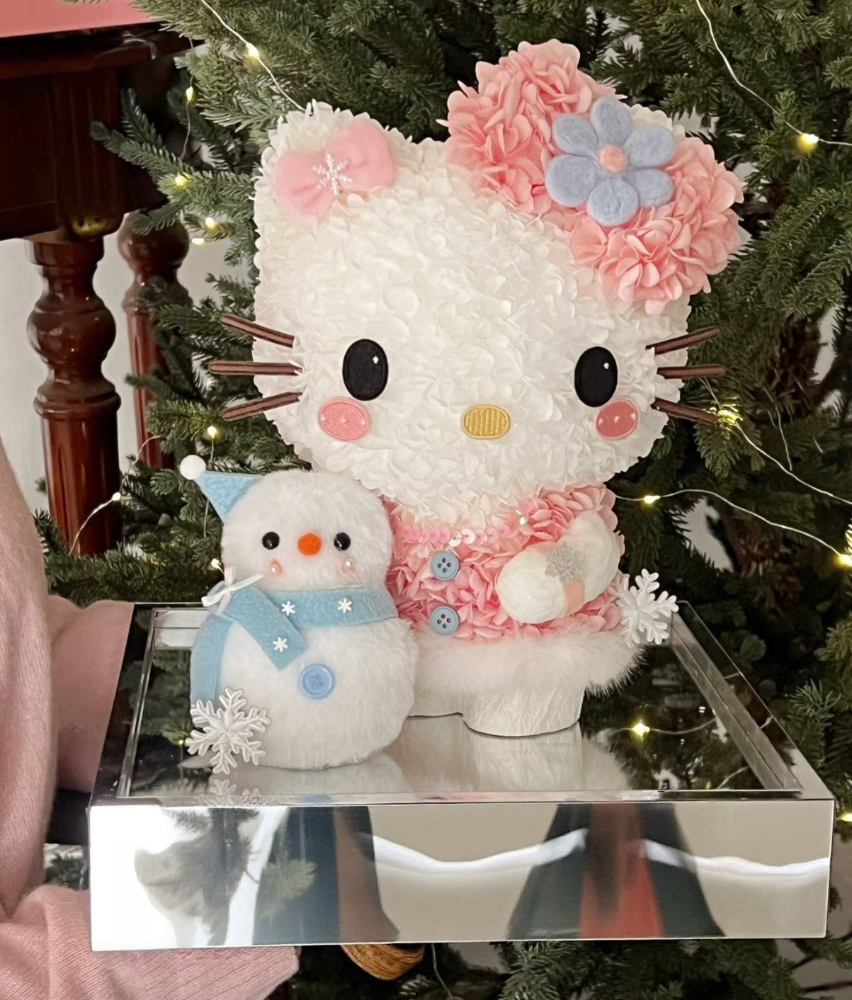 Hello Kitty 繡球永生花