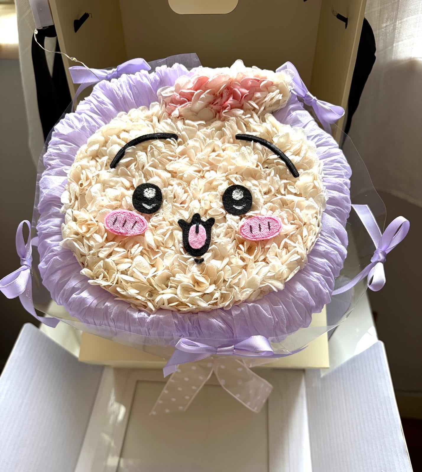 Chiikawa 繡球永生花花束