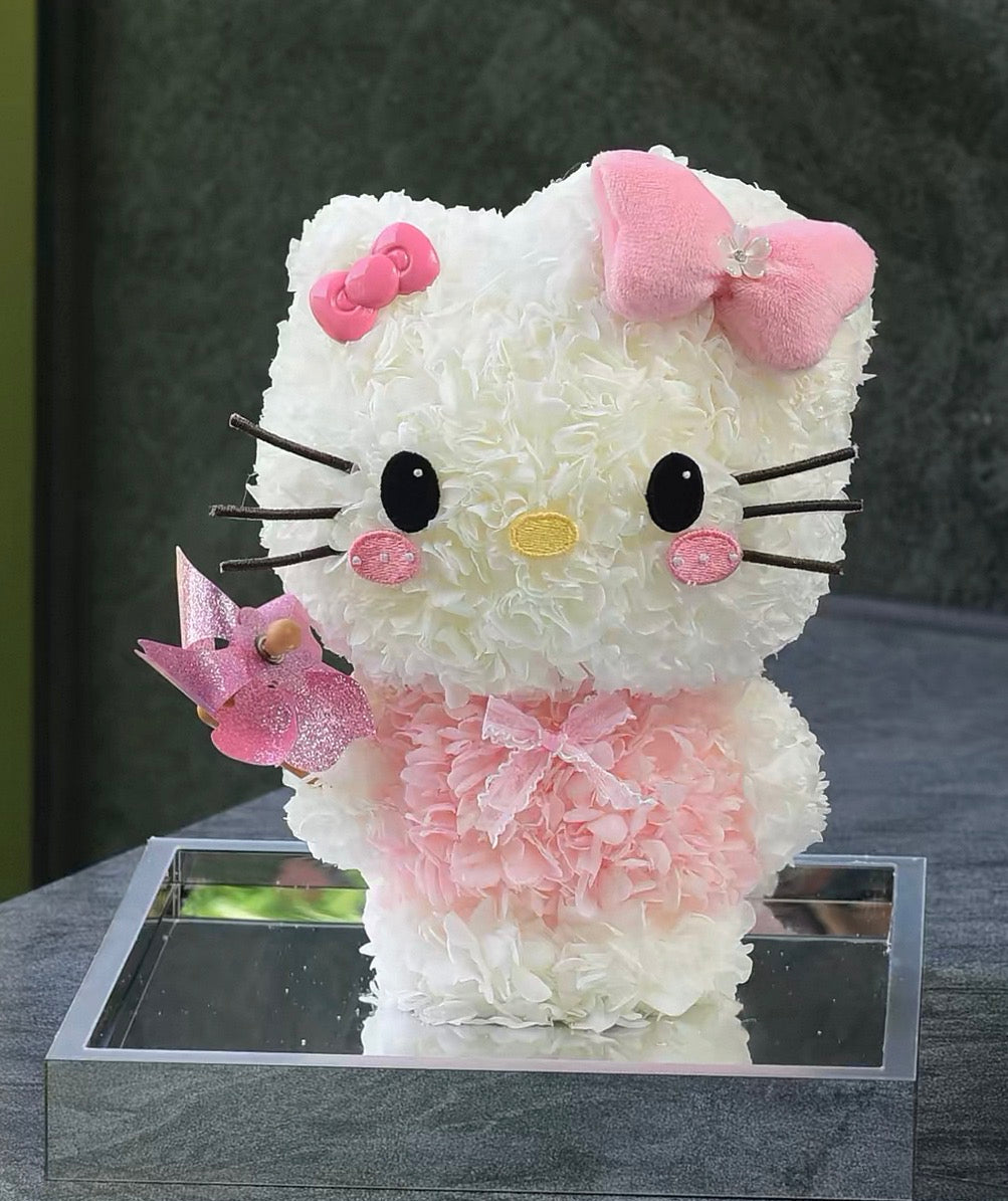 Hello Kitty 繡球永生花