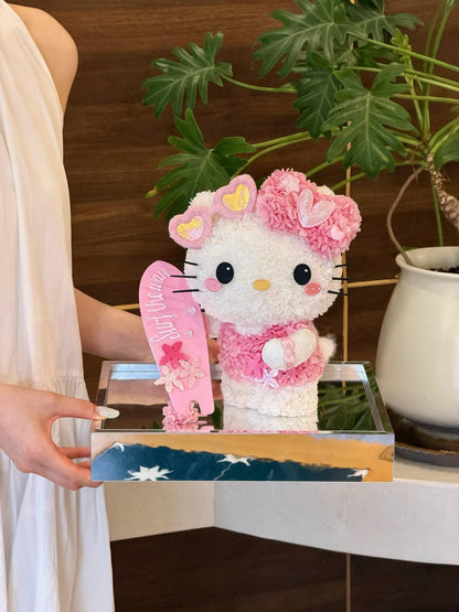 Hello Kitty 繡球永生花