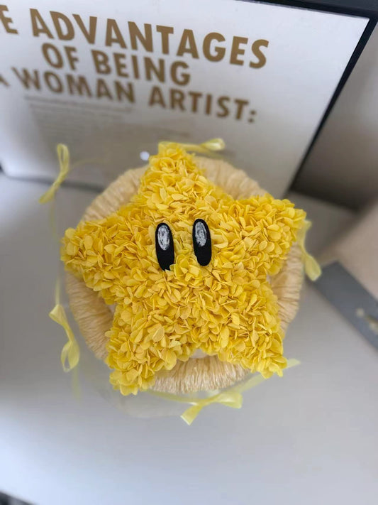 星星 繡球永生花花束