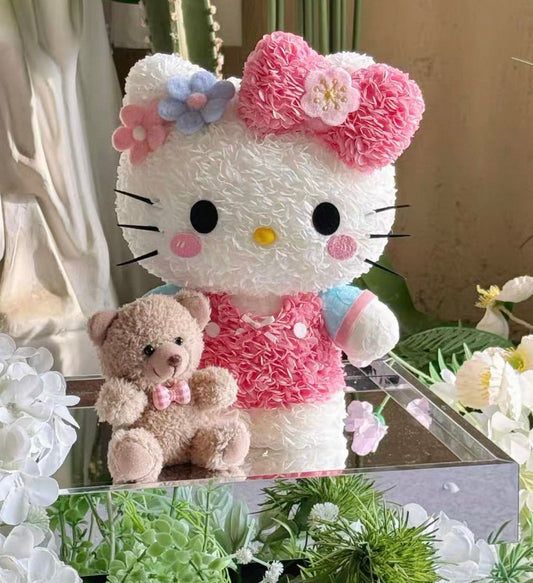 Hello Kitty 繡球永生花