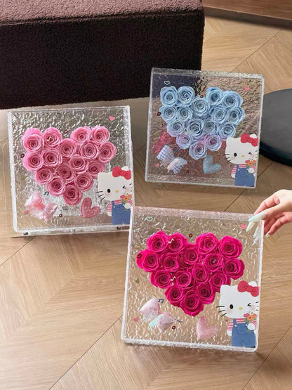Hello Kitty 繡球永生花