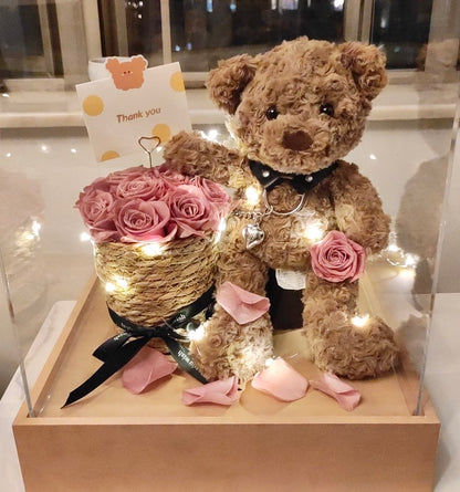 Teddy Bear 繡球永生花 (4色）