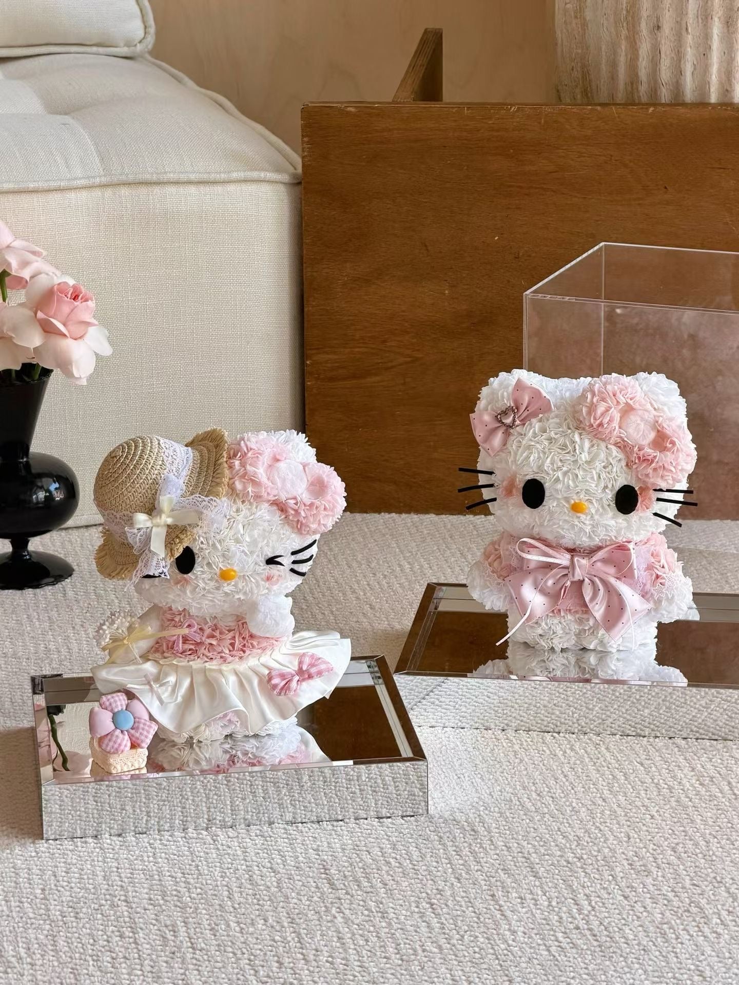 Hello Kitty 繡球永生花