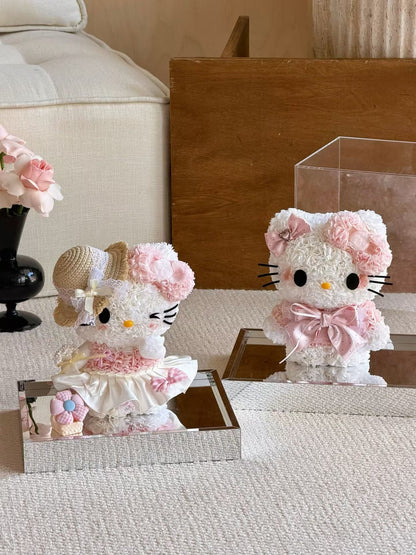 Hello Kitty 繡球永生花