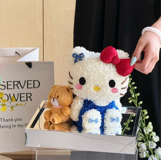 Hello Kitty 繡球永生花