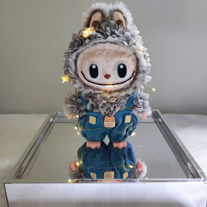 Labubu 繡球永生花