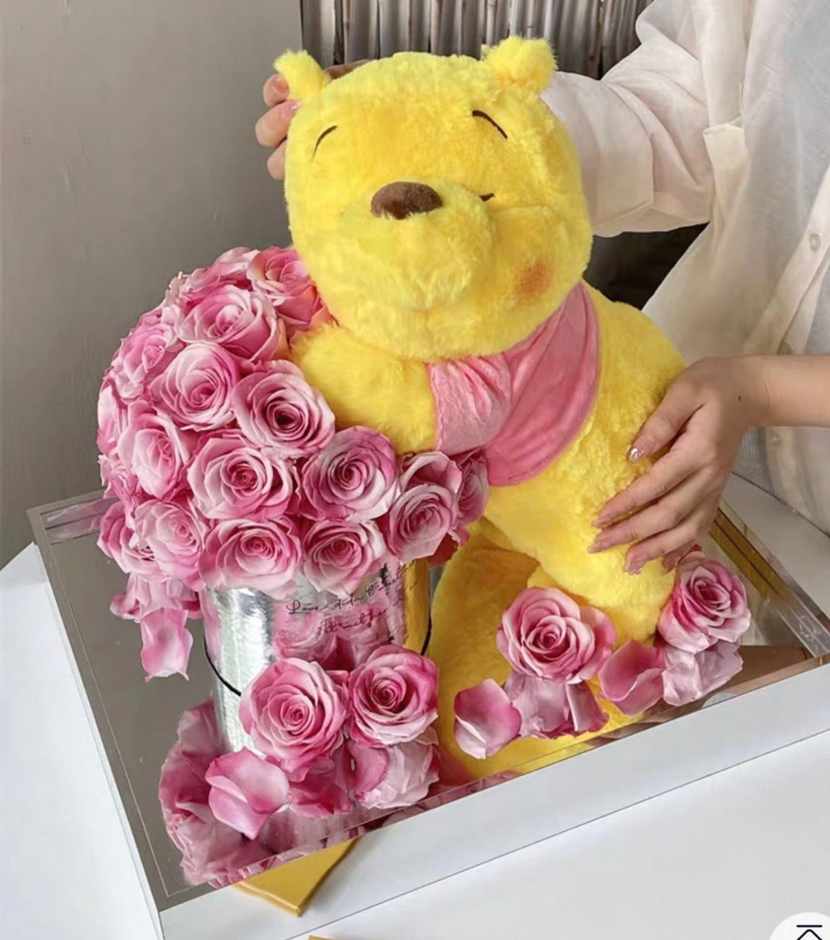 Winnie The Pooh 繡球永生花