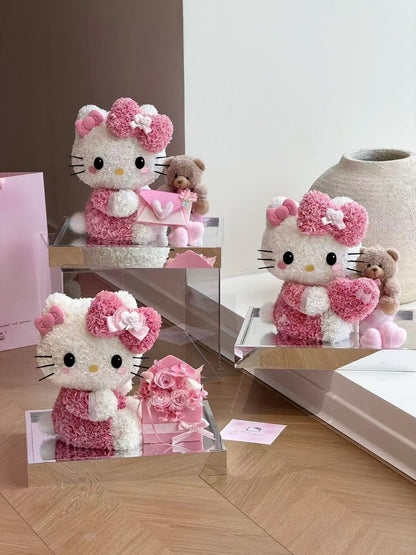 Hello Kitty 繡球永生花