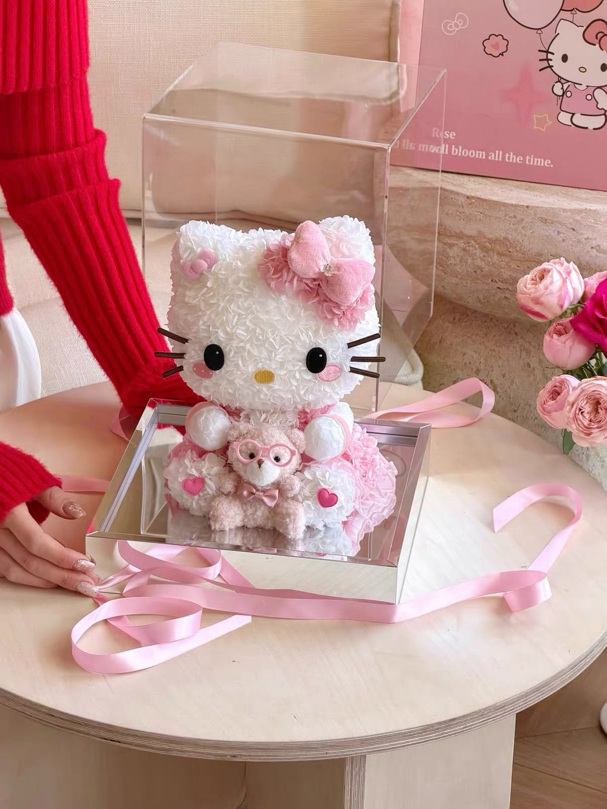 Hello Kitty 繡球永生花