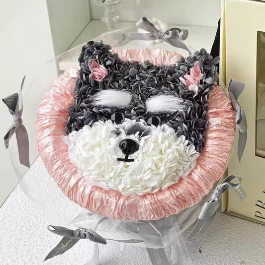 史立莎 繡球永生花花束