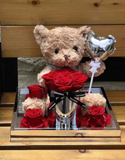 Teddy Bear 繡球永生花 (4色）