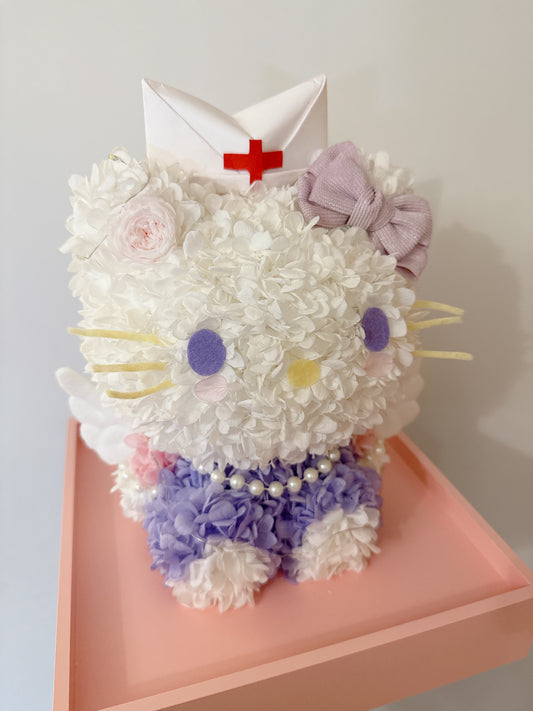 Hello Kitty 繡球永生花